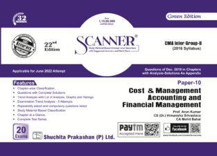 Scanner CMA Inter Cost Management Accounting Financial Management