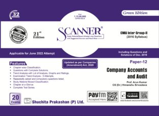 Shuchita Solved Scanner CMA Inter Syllabus Company Accounts Audit