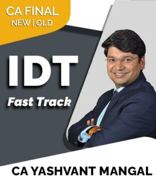 Video Lecture CA Final IDT Formula 50 Fast track CA Yashvant Mangal