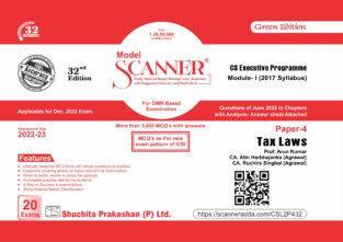 Solved Scanner CS Executive Paper-4 Tax Laws Arun Kumar