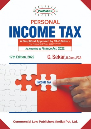 Commercial Padhuka's Personal Income Tax G Sekar Edition April 2022