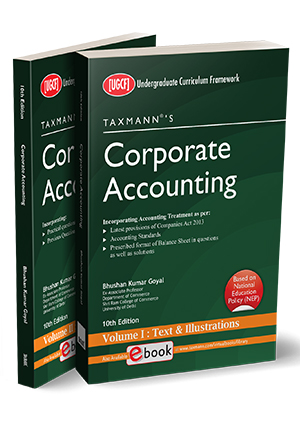 Taxmann Corporate Accounting B Com (Hons) By Bhushan Kumar Goyal