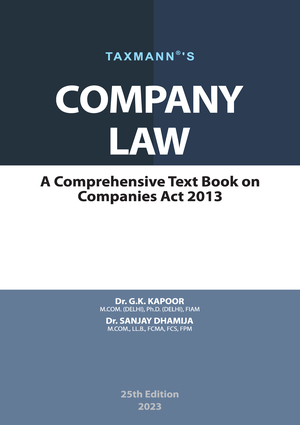 Taxmann Company Law By G K Kapoor Sanjay Dhamija