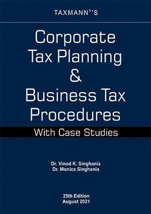 Taxmann Corporate Tax Planning Business Tax Monica Singhania