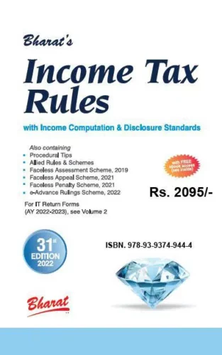 Bharat Income Tax Rules with Return Forms for A Y 2022-23