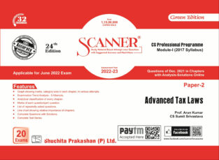 Scanner CS Final Module I Paper-2 Advanced Tax Laws By Arun Kumar