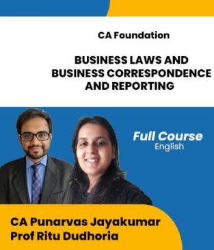 Video Lecture CA Foundation BLBCR Punarvas Jayakumar Ritu Dudhoria