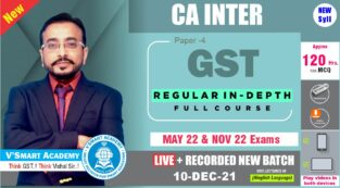 VSmart Video Lecture CA Inter GST Regular CA Vishal Bhattad