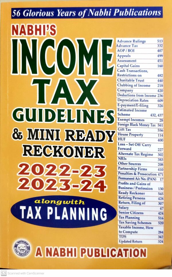 Nabhi s Income Tax Guidelines & Mini Ready Reckoner
