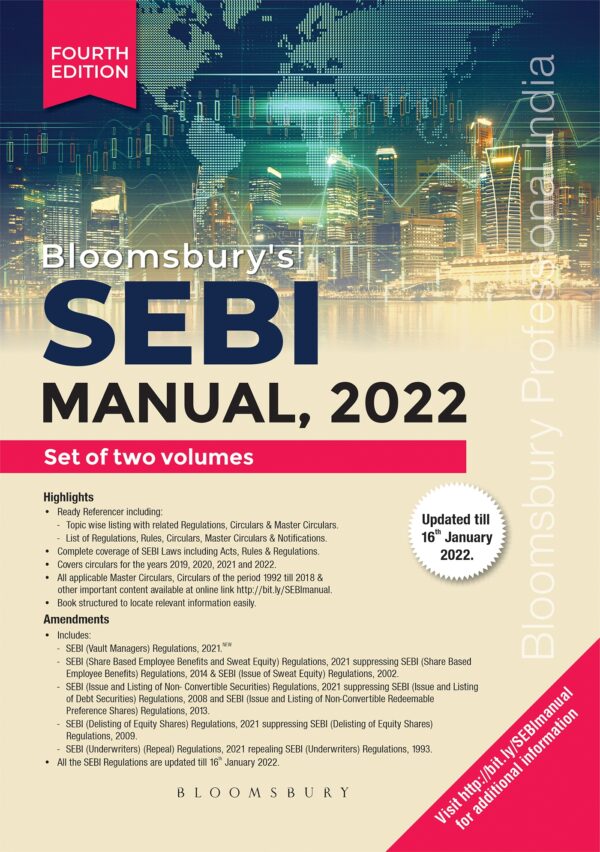 Bloomsbury SEBI Manual Set of 3 Volume Edition January 2022