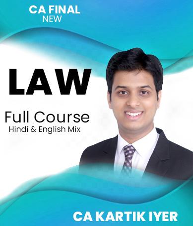 Video Lectures CA Final Corporate And Economic Laws By Kartik Iyer