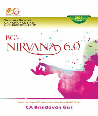 CA Final GST & Customs Nirvana Summary Book By Brindavan Giri