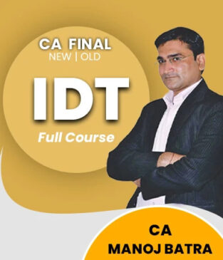 Video Lecture CA Final Indirect Tax Regular Batch CA Manoj Batra