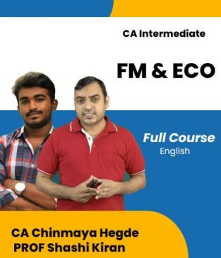 Video Lecture CA Inter FM ECO Chinmaya Hegde and Prof Shashi Kiran