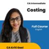 Video Lecture CA Inter Cost & Management Accounting Kriti Goel