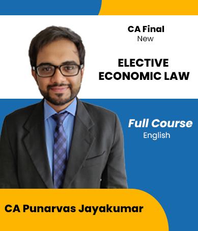 Video Lecture CA Final Economic Laws Punarvas Jayakumar