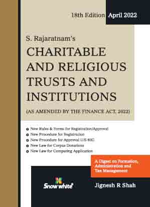 Snow White Charitable And Religious Trusts and Institutions S Rajaratnam