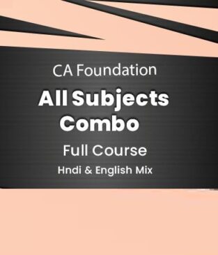 Video Lectures Combo CA Foundation All Subjects Regular Batch