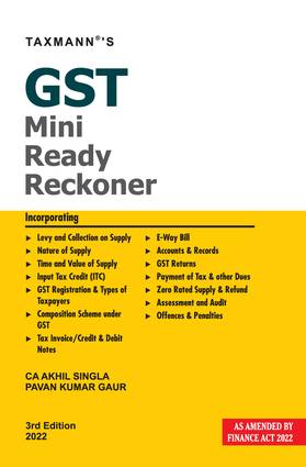 Taxmann GST Mini Ready Reckoner Akhil Singla Pavan Kumar Gaur