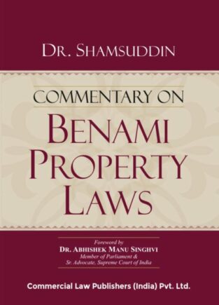 Commercial Commentary on Benami Property Laws By Dr Shamsuddin