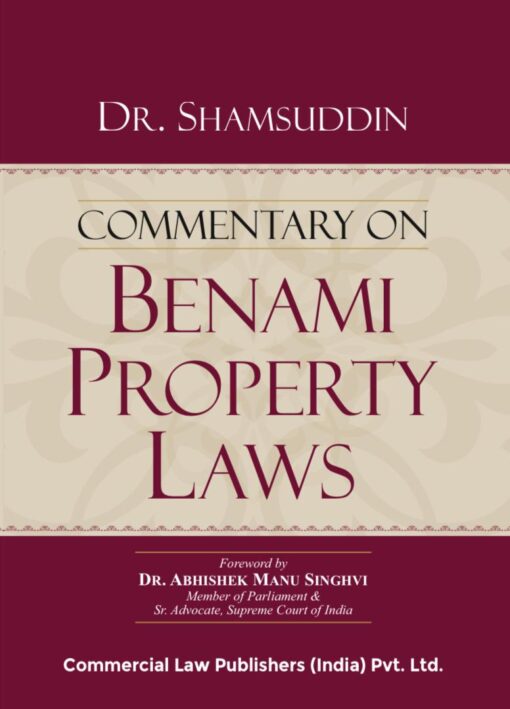 Commercial Commentary on Benami Property Laws By Dr Shamsuddin