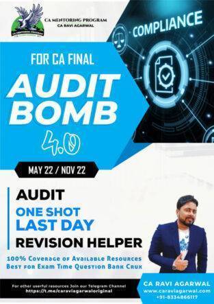 CA Final Audit Bomb PDF New Syllabus By CA Ravi Agarwal