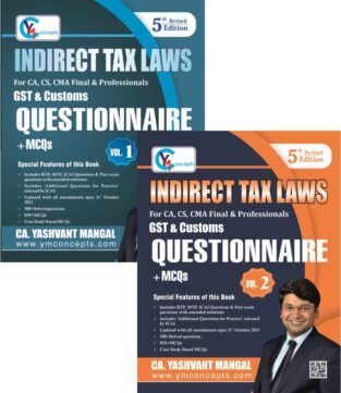 CA Final Indirect Tax Law Questionnaire MCQs Yashvant Mangal