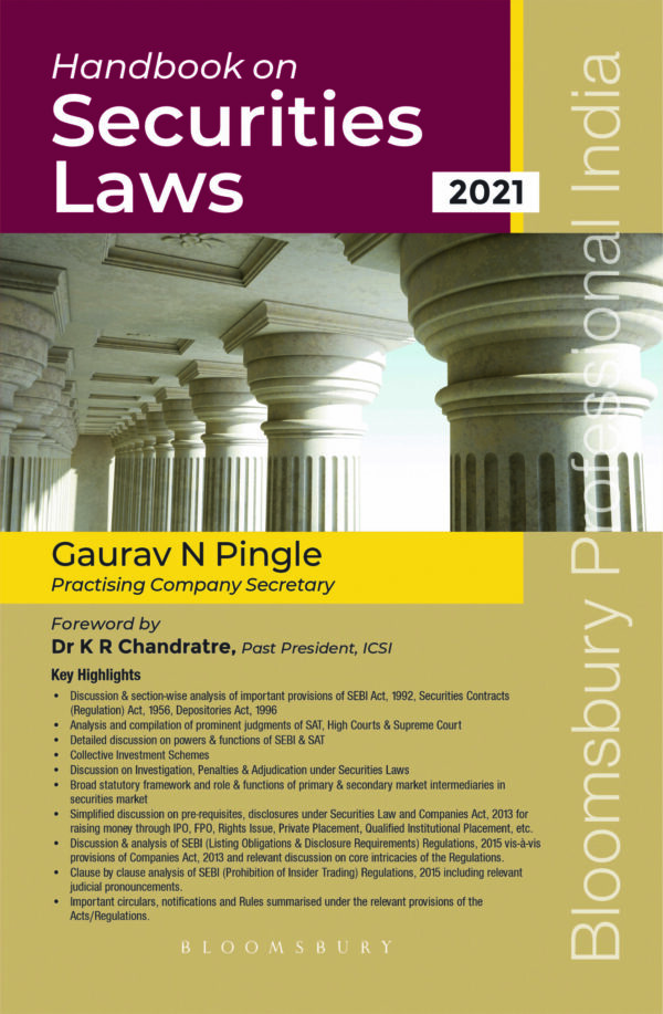 Bloomsbury Handbook on Securities Laws By Gaurav Pingle