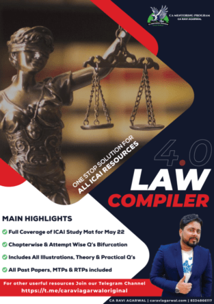 CA Final Law Compiler 4.0 PDF New Syllabus By CA Ravi Agarwal