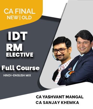 Video Lecture Combo CA Final New IDT and Elective Risk Management