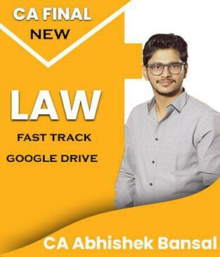 Video Lecture CA Final Law Fast Track By CA Abhishek Bansal