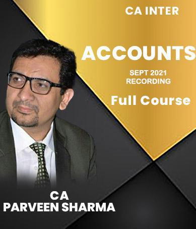 Video Lectures CA Inter Accounting Regular Batch By CA Parveen Sharma