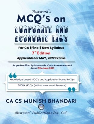 Bestword CA Final MCQ Corporate and Economic Law Munish Bhandari