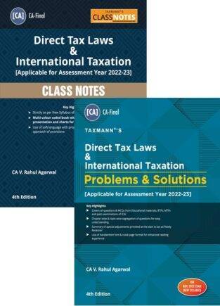 Taxmann CA Final DT Class Notes Problems Solutions By Rahul Agarwal