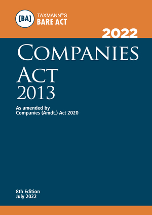 Taxmann Companies Act Bare Act Paperback Pocket Edition