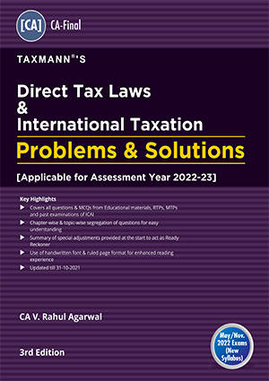 Taxmann CA Final Direct Tax Laws Problems Solutions By Rahul Agarwal