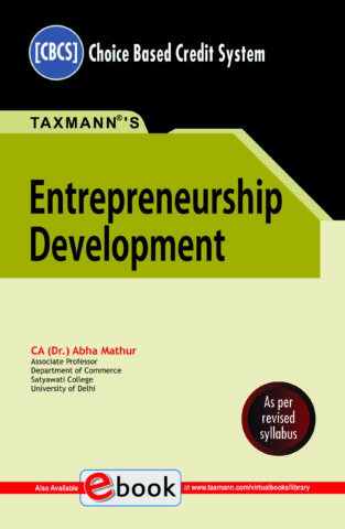Taxmann Entrepreneurship Development B.Com. (Hons.) By Abha Mathur