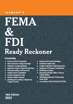 Taxmann FEMA & FDI Ready Reckoner Edition 2021 Taxmann