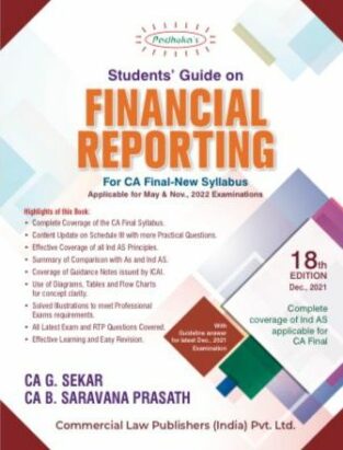 Padhuka Students Financial Reporting CA Final New Syllabus G Sekar