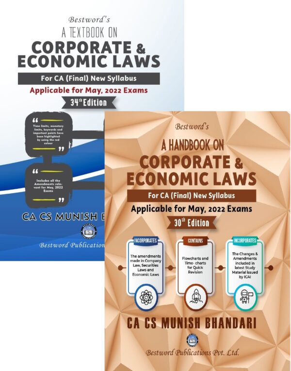 Bestword CA Final Law Textbook Handbook Book Munish Bhandari