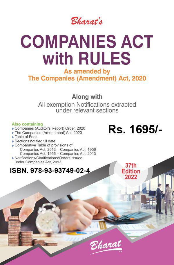 Bharat Companies Act 2013 with Rules Edition 2022