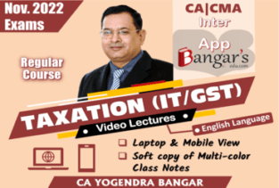 Video Lecture CA Inter Taxation  New By CA Yogendra Bangar May 2022 Exam