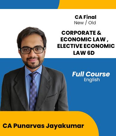 Video Lecture CA Final Law & Elective 6D By Punarvas Jayakumar