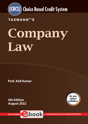 Taxmann Company Law CBCS B Com Programme By Anil Kumar