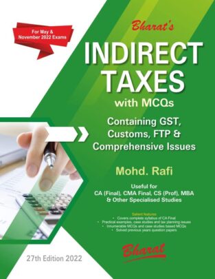Bharat CA Final Indirect Taxes New Syllabus By Mohd Rafi May 2022
