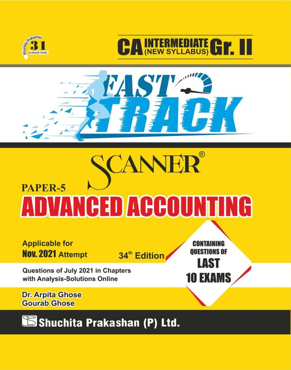 Shuchita Scanner CA Inter Gr. I Advanced Accounting (Fast Track Edition)