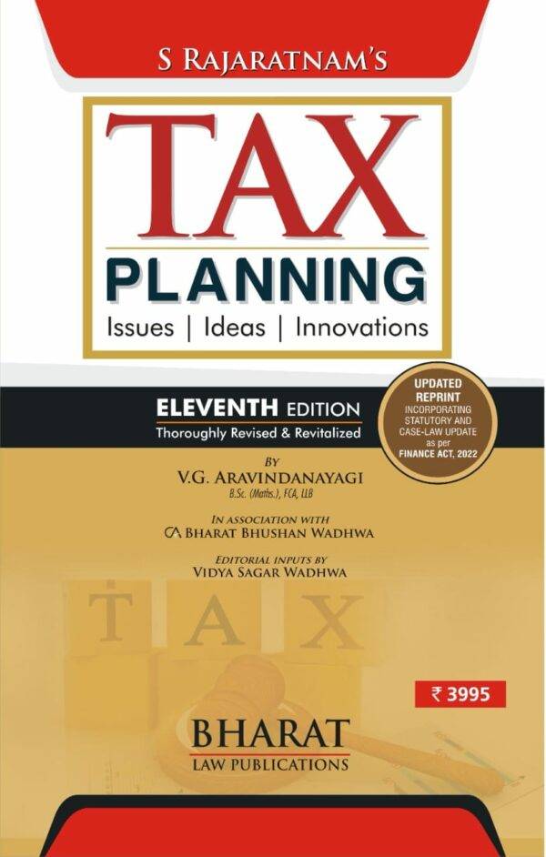 Bharat Law Publication Tax Planning Issues Ideas S Rajaratnam