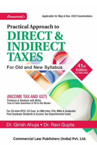 Commercial Practical Approach to Direct & Indirect Taxes CA Inter Girish Ahuja
