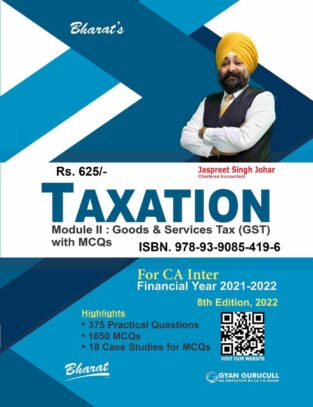 Bharat CA Inter Taxation Goods and Services Tax Jaspreet S Johar