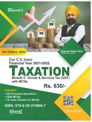 Bharat CA Inter Taxation Goods and Services Tax Jaspreet S Johar